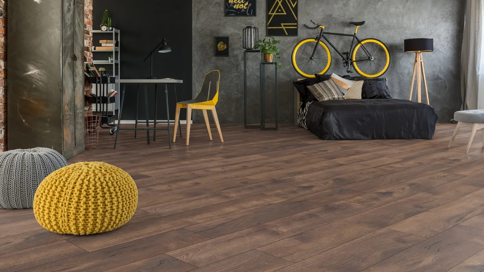 Ламинат Kronotex Exquisit plus 8/32 4V Дуб тёмный Петерсон 4766