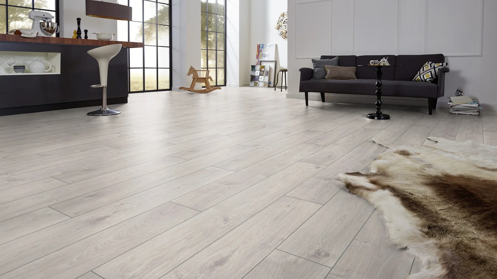 Ламинат Kronotex Exquisit 8/32 4V Дуб Атлас белый 3223