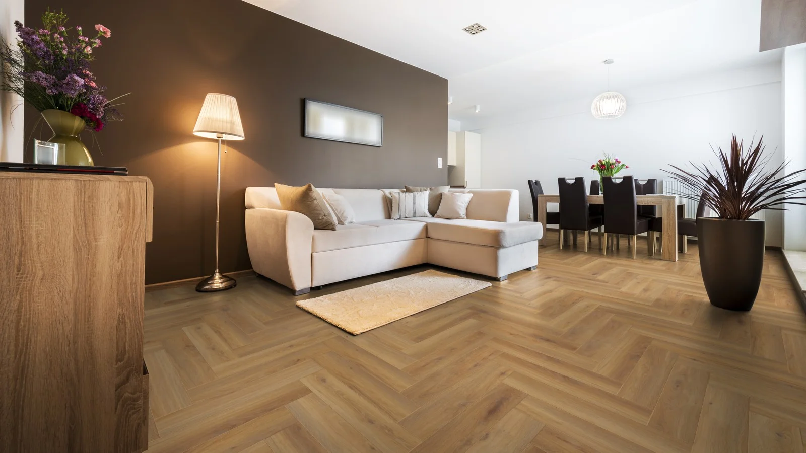 Ламинат Kronotex Herringbone 8/32 4V Дуб Пиза D 3861