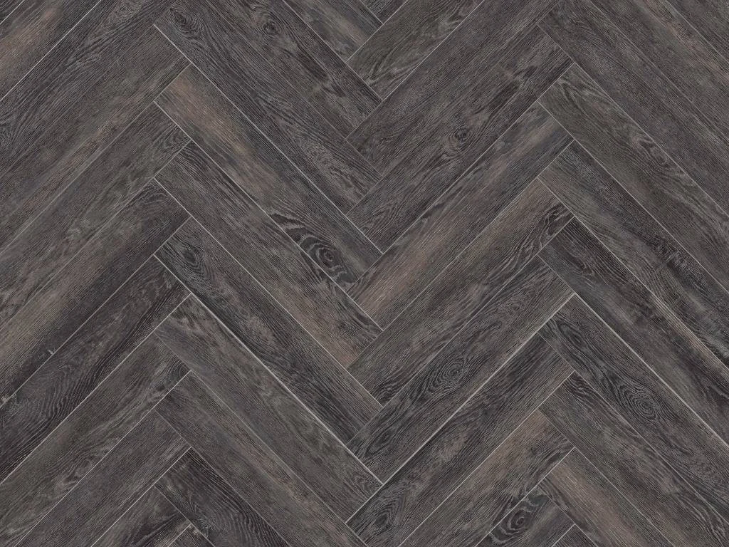 SPC кварцвиниловая плитка Cronafloor Herringbone Дуб Бордо