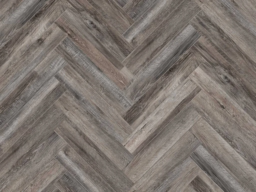 SPC кварцвиниловая плитка Cronafloor Herringbone Дуб Реймс